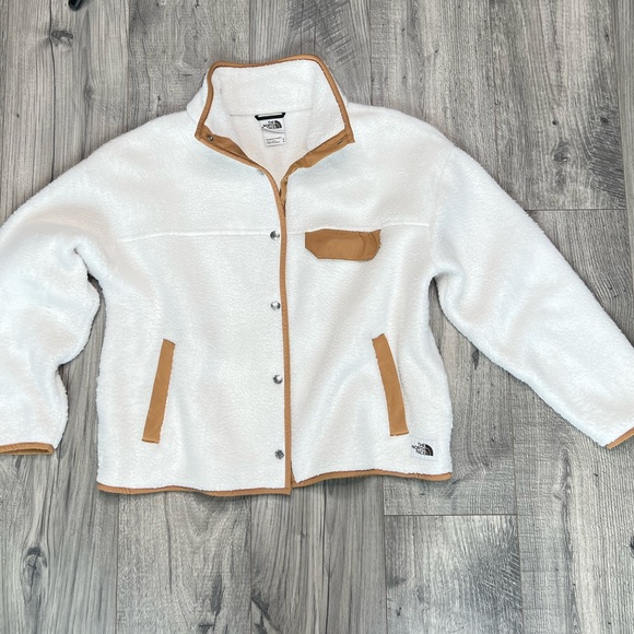 The North Face Cragmont Fleece Jacket Size Medium in Vintage White Kelp Tan - Picture 2 of 15
